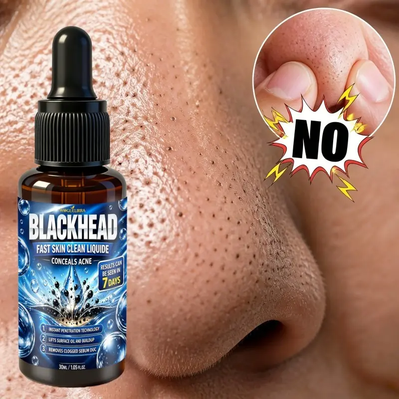 Latest Formula Blackhead Skin Liquid, 10 Strong Pore Shrinker, Pore Refinement, Deep Exfoliation Nose Care, Suitable for Oily and Dry Skin