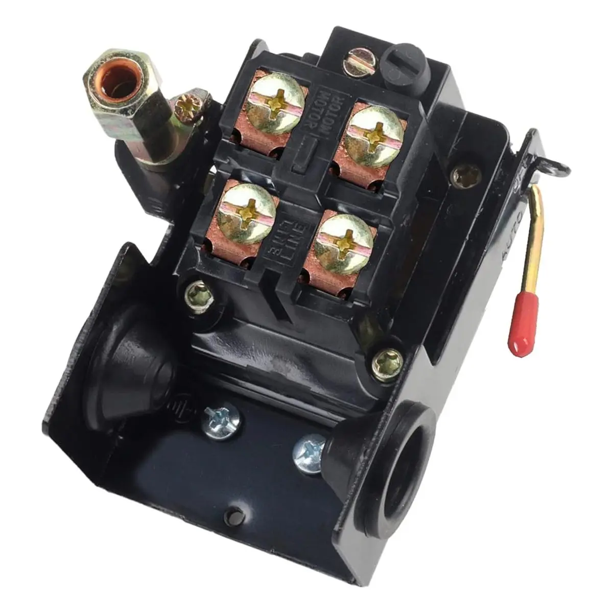 Heavy Duty Air Compressor Pressure Switch Control - 90-125 Psi, 26A, Single Port Replacement for Air Compressors