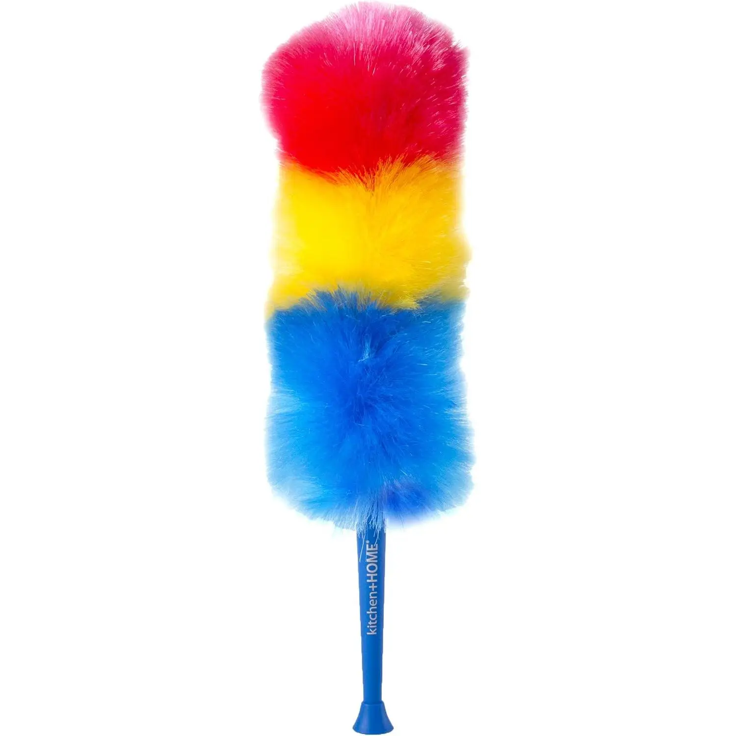 Kitchen + Home 23 in Rainbow Static Duster, Electrostatic Feather Duster for Efficient Dust Attraction