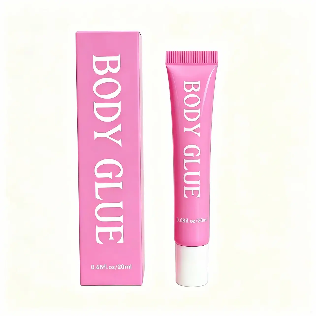 Body Glue, Cosmetic Makeup Body Adhesive, Sweat & Water-Resistant, Stain-Free, Easy Soap & Water Removal, Long-Lasting Hold