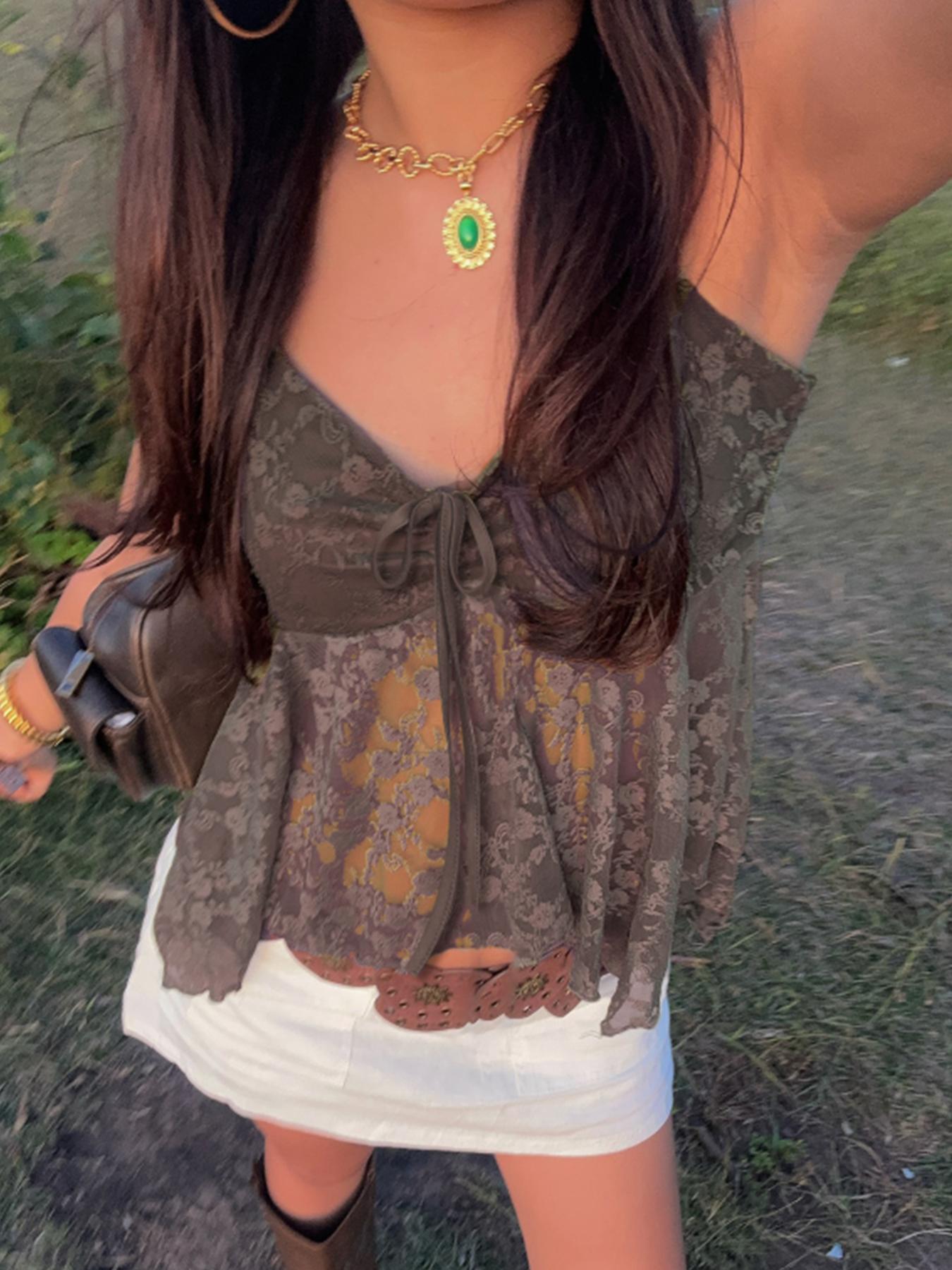 Women's Cami Top, Casual Fashion Sleeveless Top for Summer, Women's Clothing for Daily Wear, Womenswear