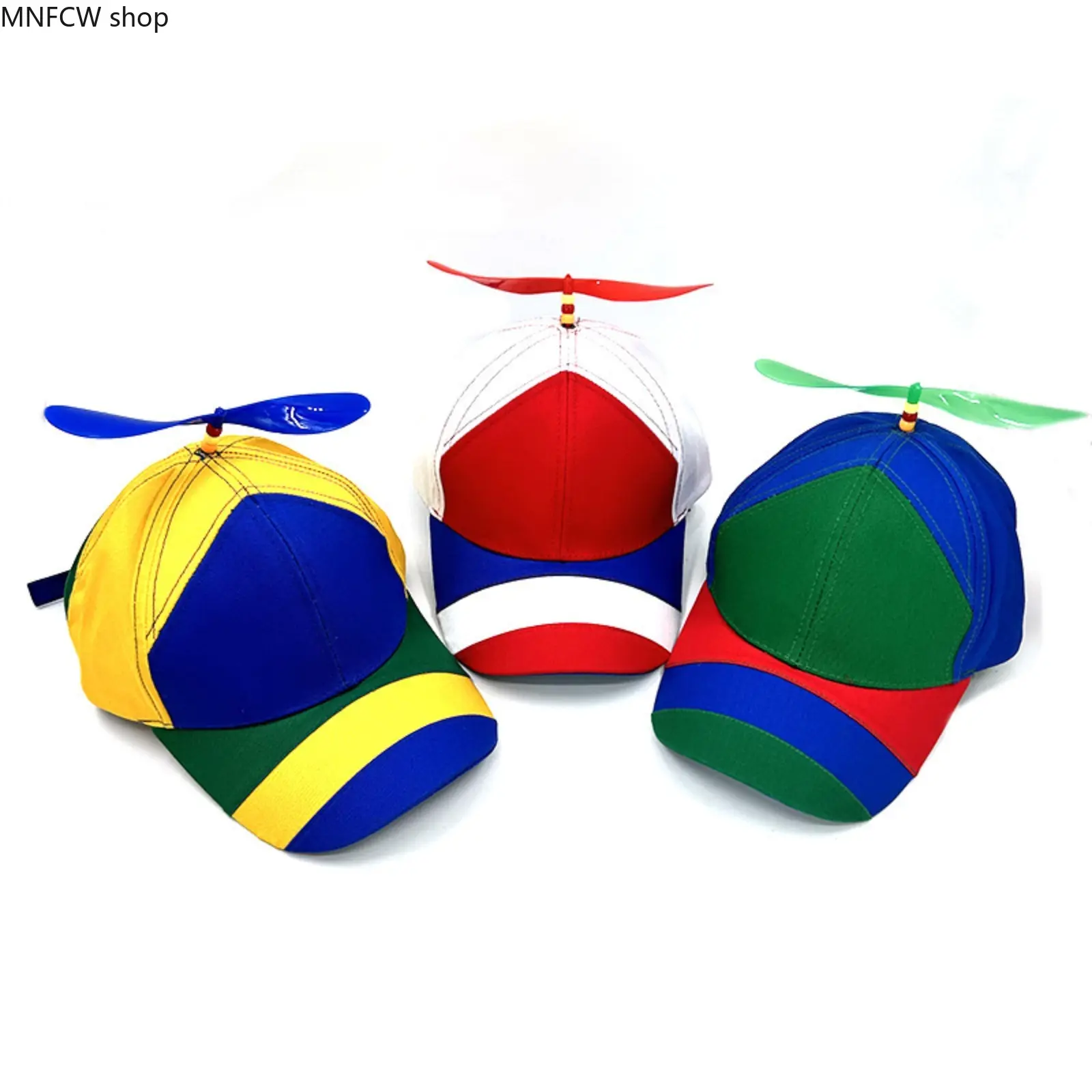 Chic Propeller Baseball Cap - 2026 Viral DIY Detachable Propeller, Creative Spinning Windmill, Colorful Football Patch Summer Cap for Men, Women, Kids (Sports & Outdoor Accessory), Chic Propeller Hat