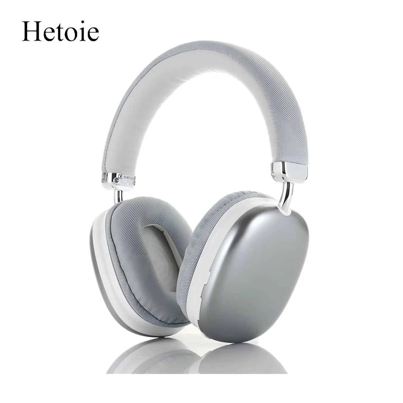 Hetoie Wireless Headphones Noise Cancelling Over-Ear with Mic, Compatible iOS Android Windows, Foldable Travel Office Gift for Men Women