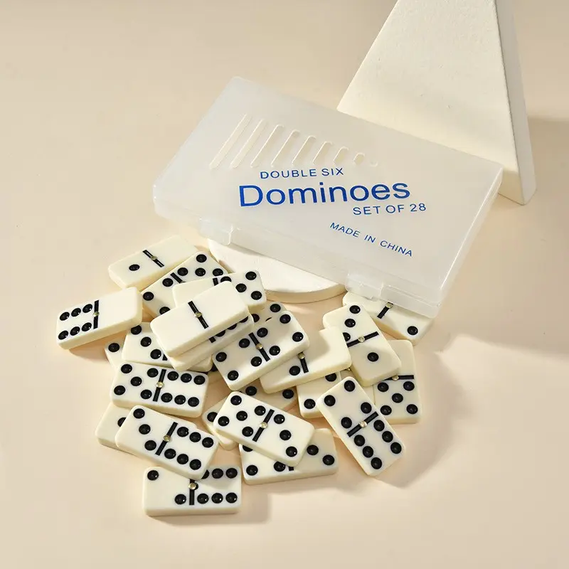 Dominoes Game Set, 28 Pieces Domino Tiles, Boxed Board Game Entertainment, Board Games for Family Night, Perfect for Family Fun and Social Gatherings
