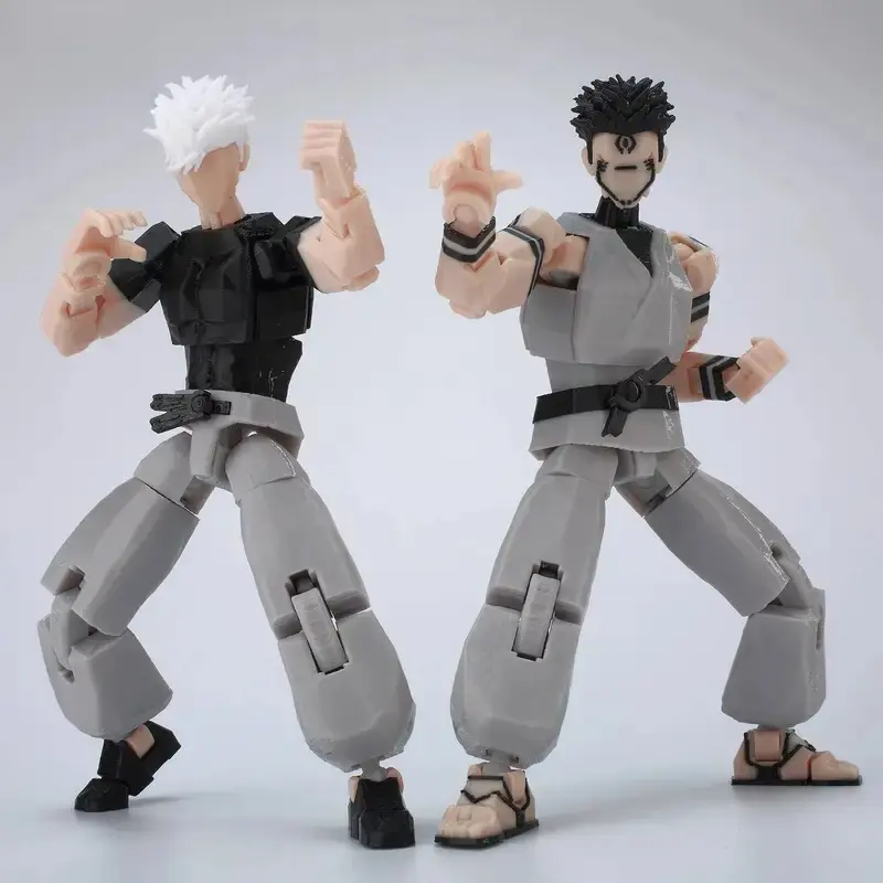 3D Printed Anime Jujutsu Kaisen Sukuna Yuji Yuta Satoru Gojo Lucky Dummy 13 Movable Shapeshift Action Figures Mannequin Toys