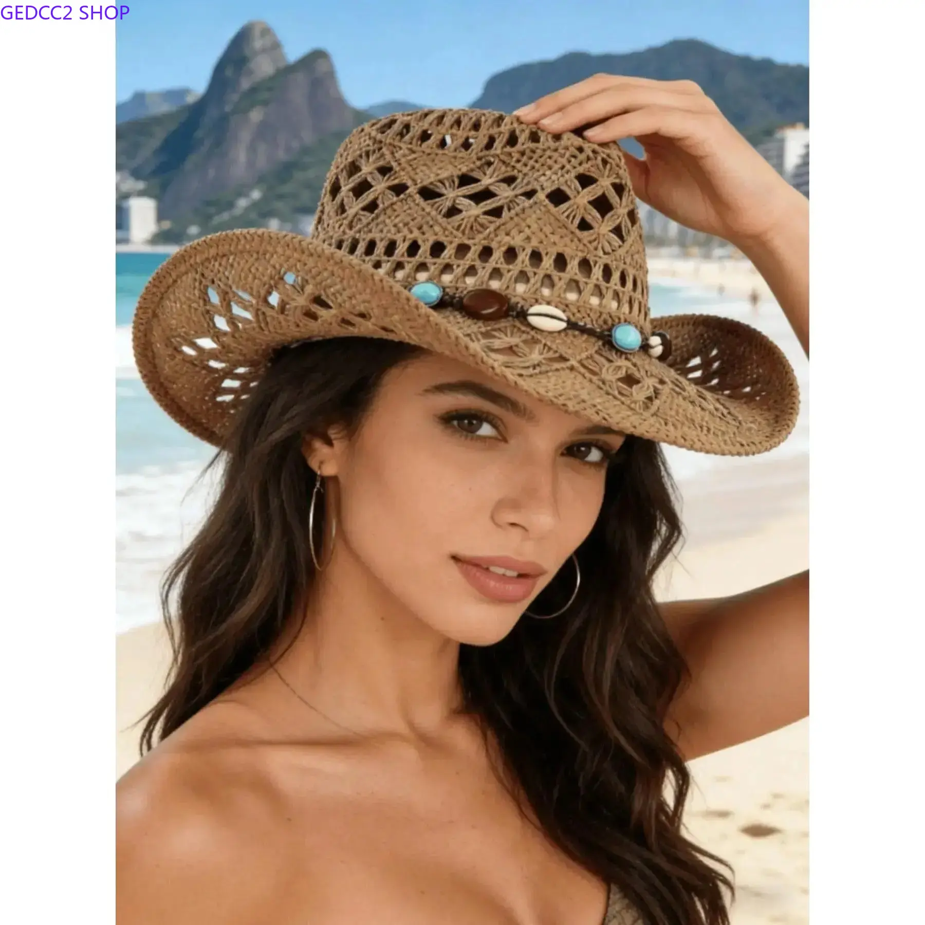 Women Breathable Boho Western Sun Hat, Multi-Style Jazz Fedora Panama Hat, Stylish Summer Outdoor Beach Hat, Ideal Sun Protection Accessory & Gift for Ladies