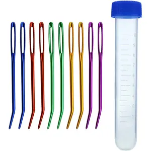 Big Eye Bent Yarn Needle with Storage Box, Ideal for Tapestry Sewing, Wool Weaving, Darning Craft Projects