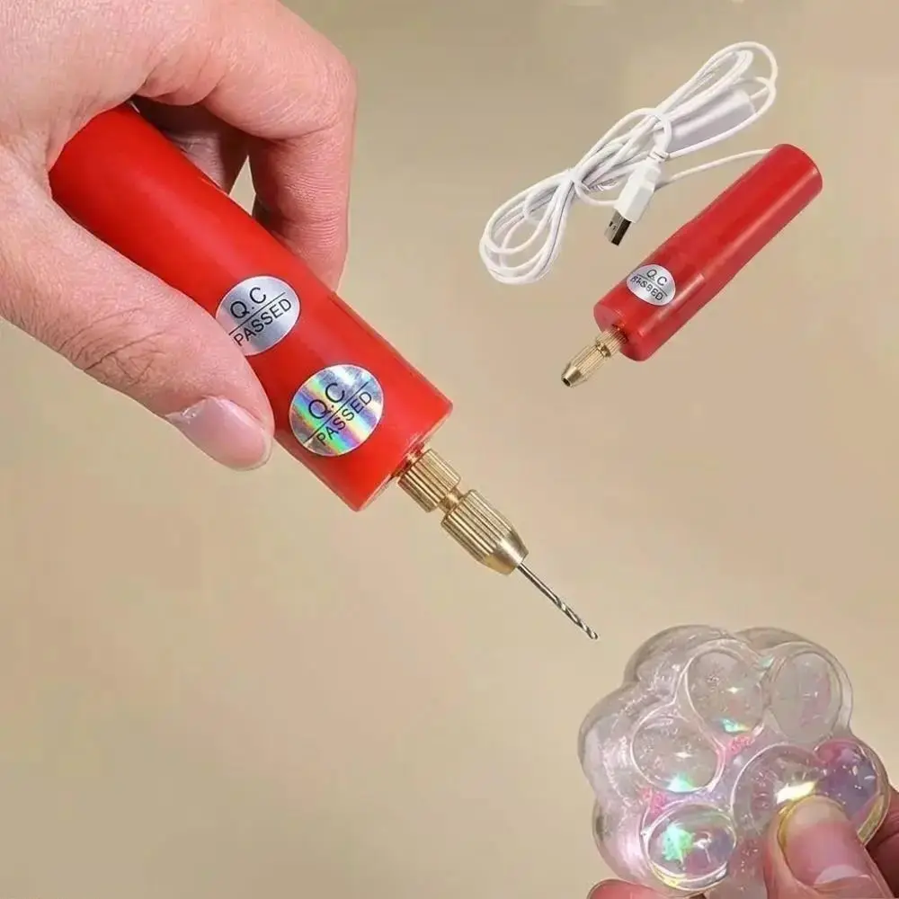 Mini Electric Drill Set – Portable Handheld Tool with Micro Bits 0.7-1.2mm, for Resin Art, Jewelry Making, Bead Crafts & DIY