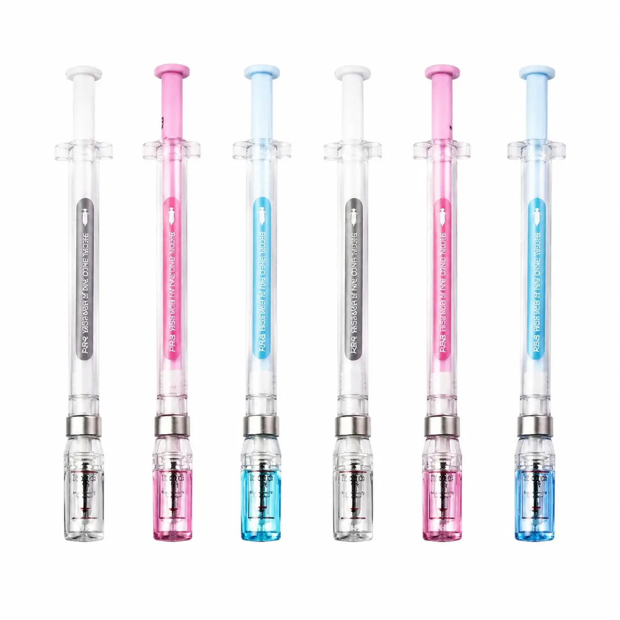 Syringe-Style Plastic Body Gel Ink Pens, 0.5mm Precision Tip - Ergonomic, Smooth Writing Office Stationery for Students, Academic Note-Taking & Creative School Supplies