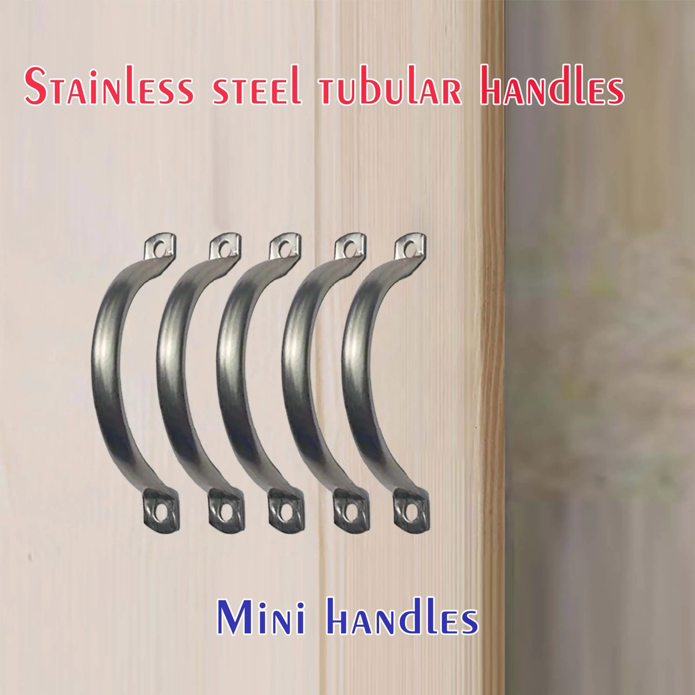 5pcs Stainless Steel Pull Handles, Cabinet Surface Mount Handle, Oven 7cm, Door Handle, Drawer 3 Inch Small Handle, Round Tube Pull Handle
