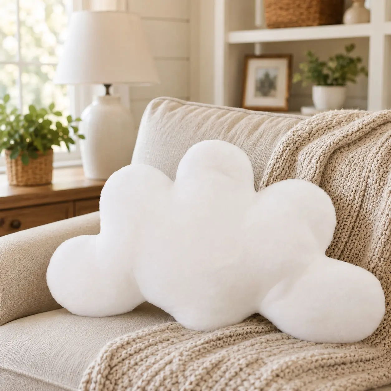 ☁️ 12"/16" (30/40cm) Multi-Color Cloud Shaped Pillow | Cute Fluffy Cushion Chair Cushions for Cozy Chair & Bed Decor ✨ All-Season Home Essential & Holiday Must-Have 🎁 Perfect Gift Choice for Friends & Family Soft Padded Cushion
