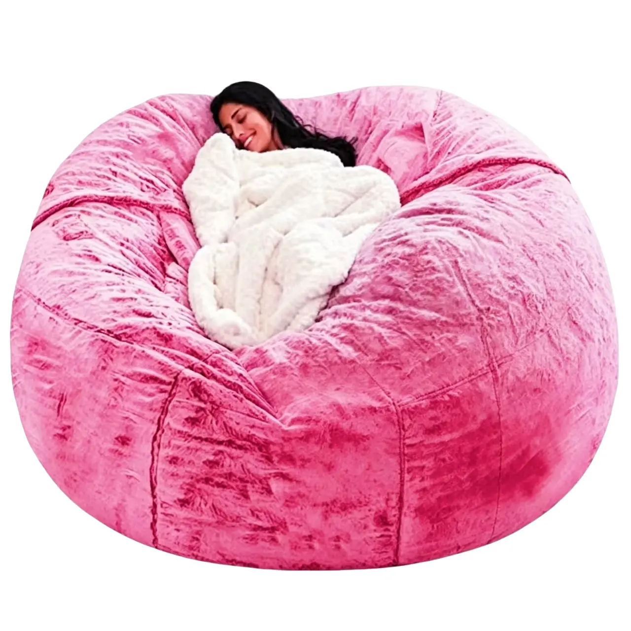 1 piece Lazy Sofa Sleepable/Lying Bedroom Living Room Dorm Room Sofa Cover (Outer Cover Only, No Fillers) Soft Single Lounge Chair Tatami Bean Bag Sofa Chair