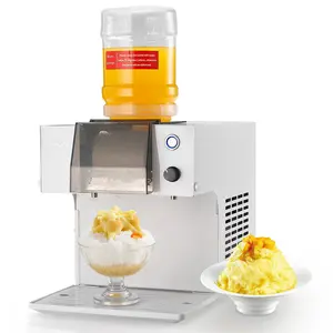 VEVOR Snowflake Ice Machine, 132LBS/24H Snowflake Ice Maker, Ice-Shaver Machine with Stainless Steel Blade, Electric Snow Cone Maker with 0.48Gal Tank, 90S Fast Pre-Cooling, for Home Small Gathering