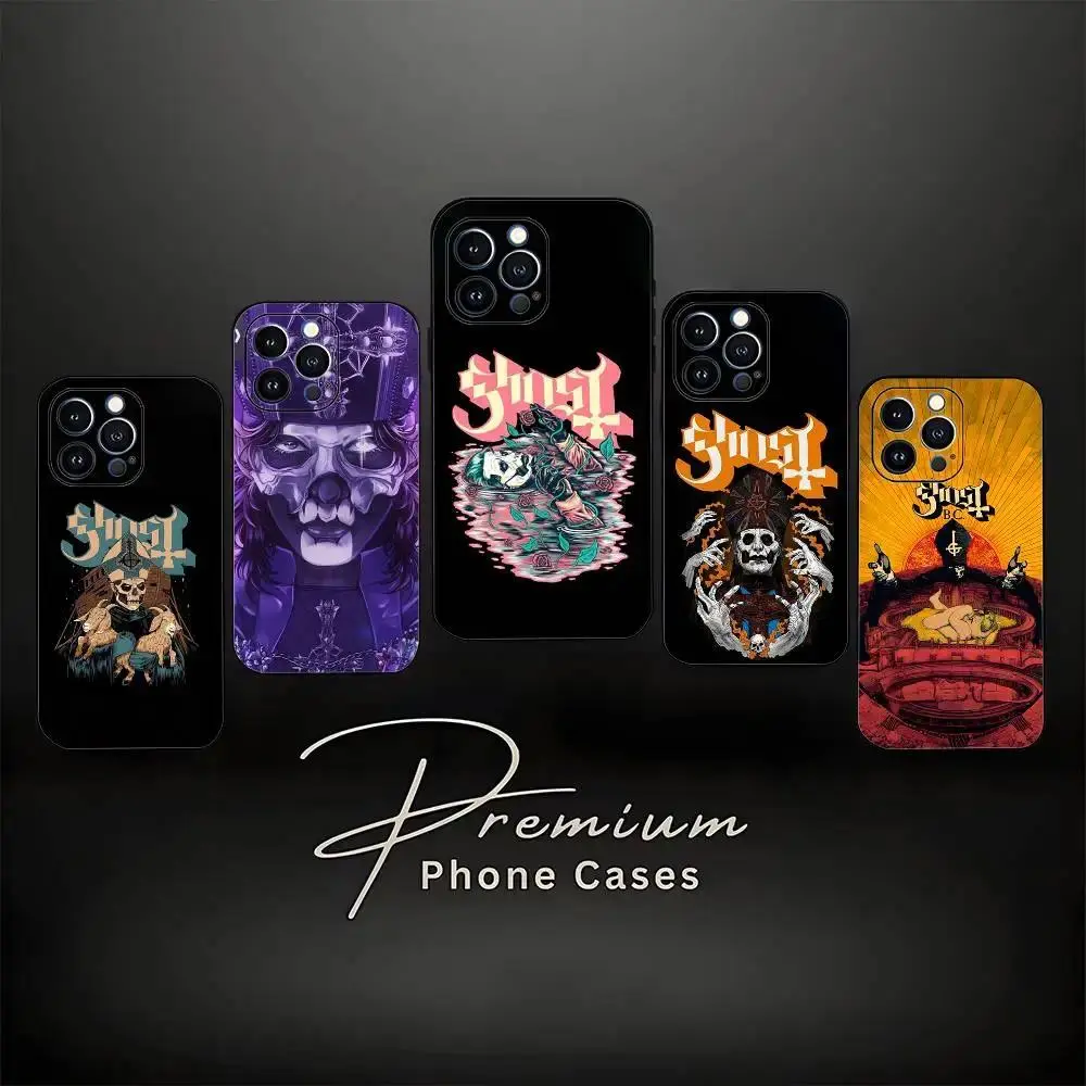 G-Ghost Heavy Metal Band Phone Case For iPhone 17 Promax 17e 17 16 15 14 13 12 11 Mini Pro Max Air For Samsung S26 Ultra S25 S24 S23 S22 FE Plus Edge Anti-Fall shockproof protection Soft silicone Back Cover For Fans Gift