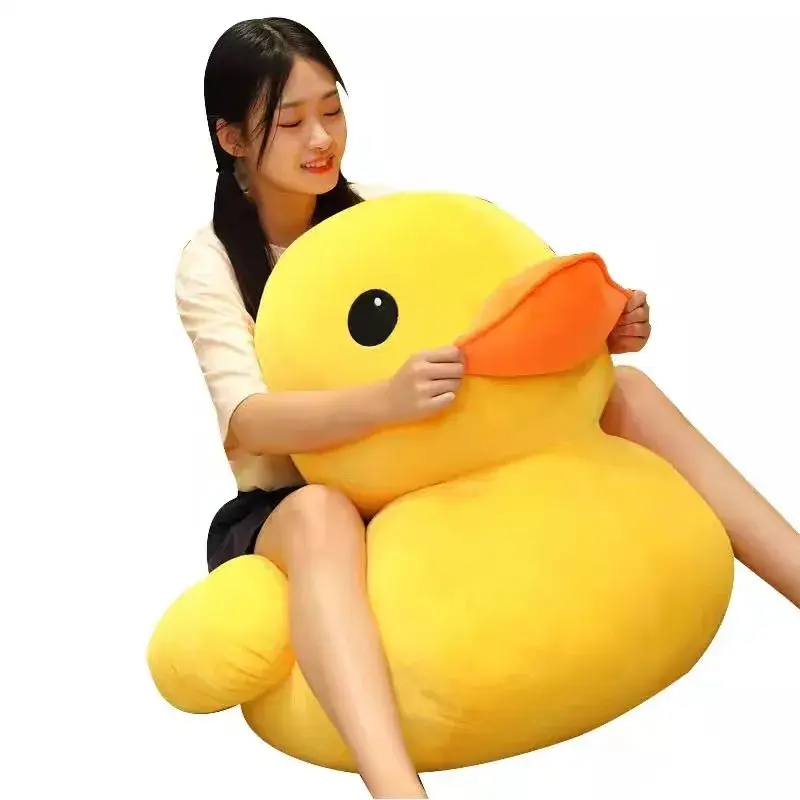 Big Yellow Duck Mini Pure Cotton Stuffed Animal Plush Doll - Soft Play, Unisex Movie & TV Cute Soft Cartoon Toy, Children's Birthday Gift