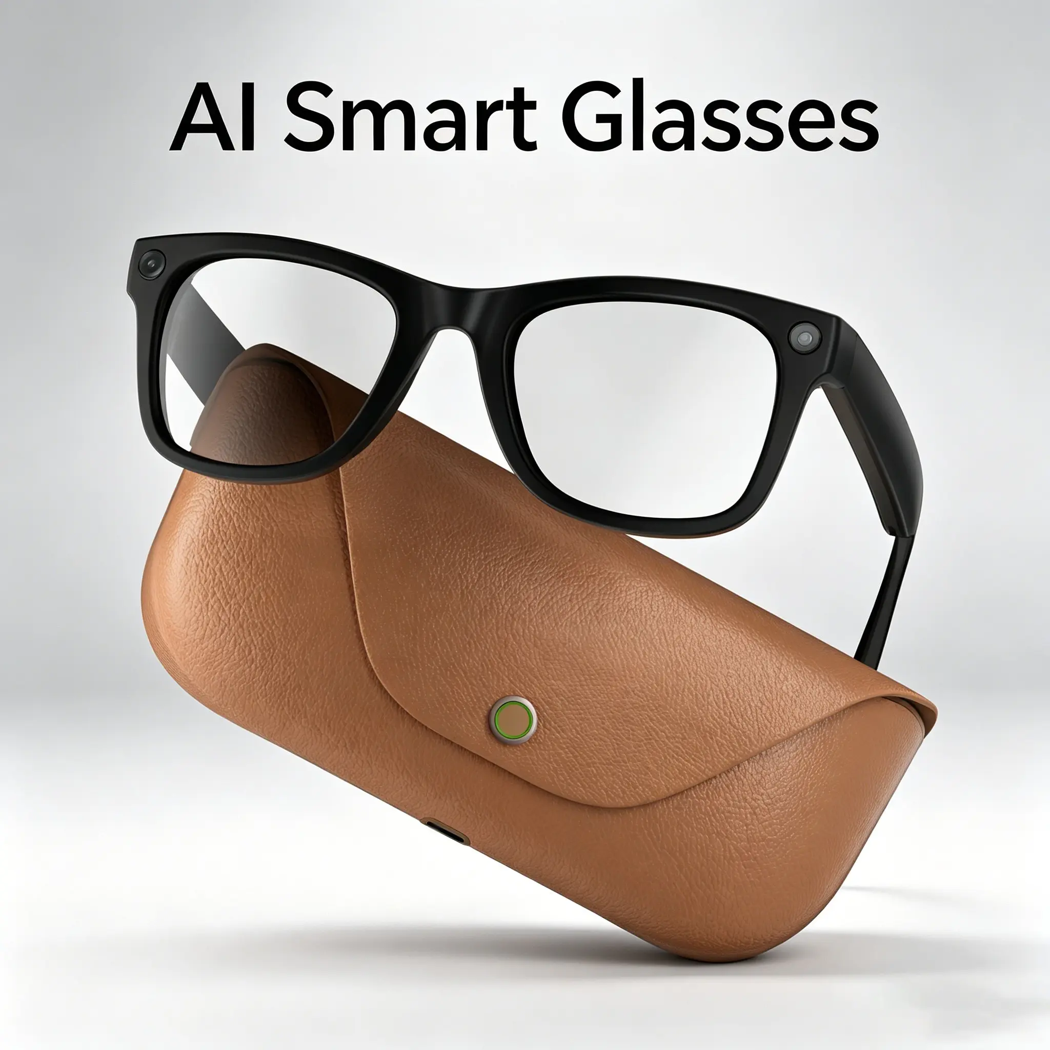 New Ai Smart Glasses with HD Camera, Video Recording, Multilingual Translation, 2000mah Charger, Bluetooth-compatible Calling, Sun Glasses Function