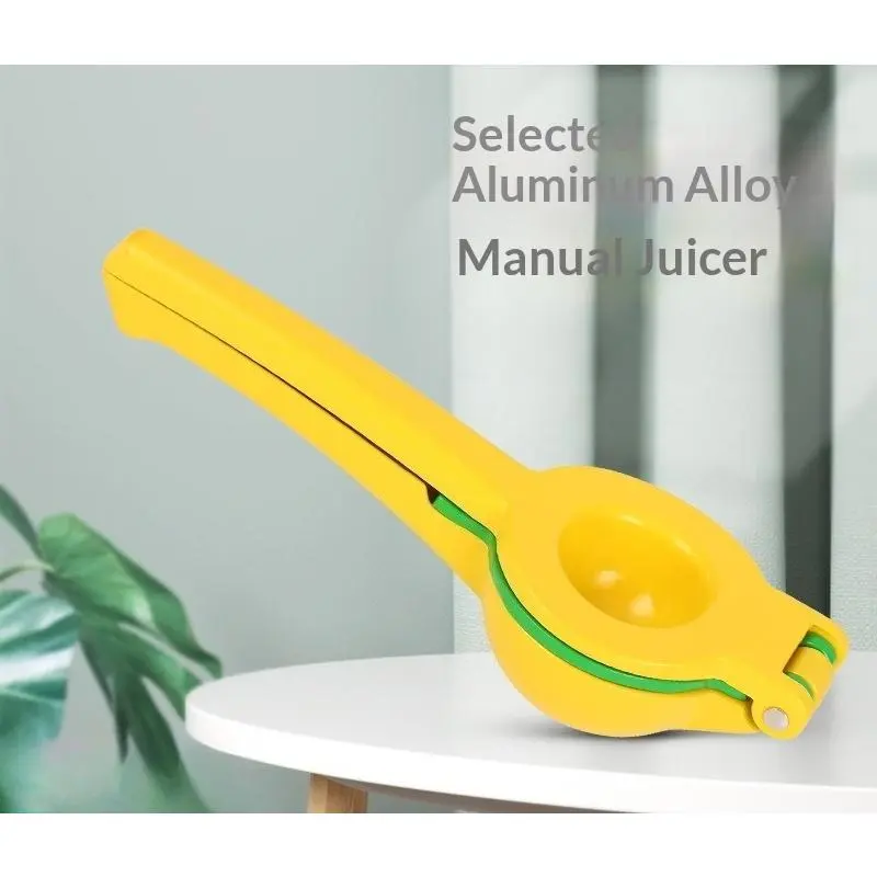 2-in-1 Clip Aluminum Alloy Easy-Press Multifunctional Household Kitchen Fruit Juicer for Lemon Squeezing (Indoor Recreation Use)