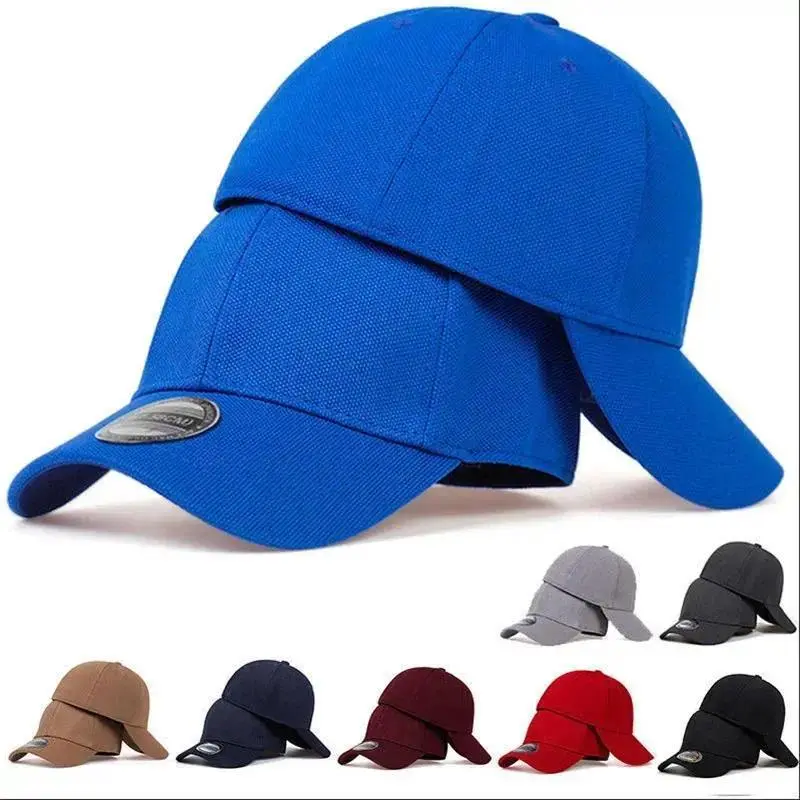 Unisex Solid Color Fitted Cotton Baseball Cap - Closed Back, Breathable, Durable, UV Protection, for Sports & Casual Daily Wear