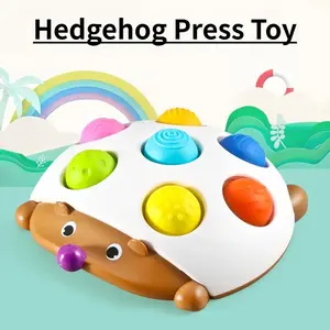 Sensory Baby Toy for Infants and Young Children to Press Hedgehogs, Suitable for Infants Over 18 Months Old, Press Recognition and Identification Toy, Airplane Travel Toy, Random Color .Random Color