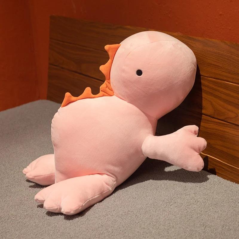 Cute Dinosaur Weighted Plush Toy Cartoon Game Character Pink Green Dinosaur Soft Stuffed Pillow For Kid Christmas Birthday Gift