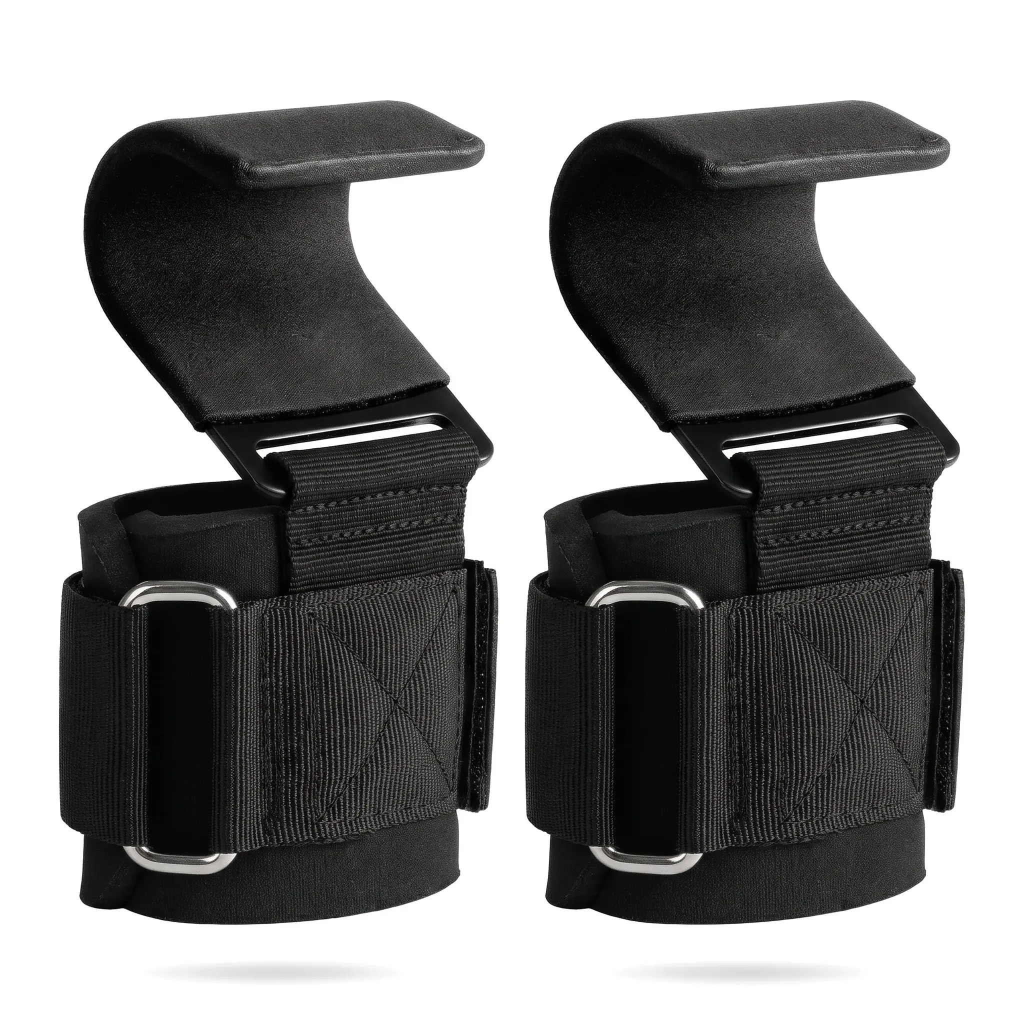 Lift Heavier With Ease 5mm Wrist Pad Support For Powerlifting Shrugs Rows Pull Ups Durable Gym Hooks Unisex Comfort Grip Straps For Men Women Workout Essentials