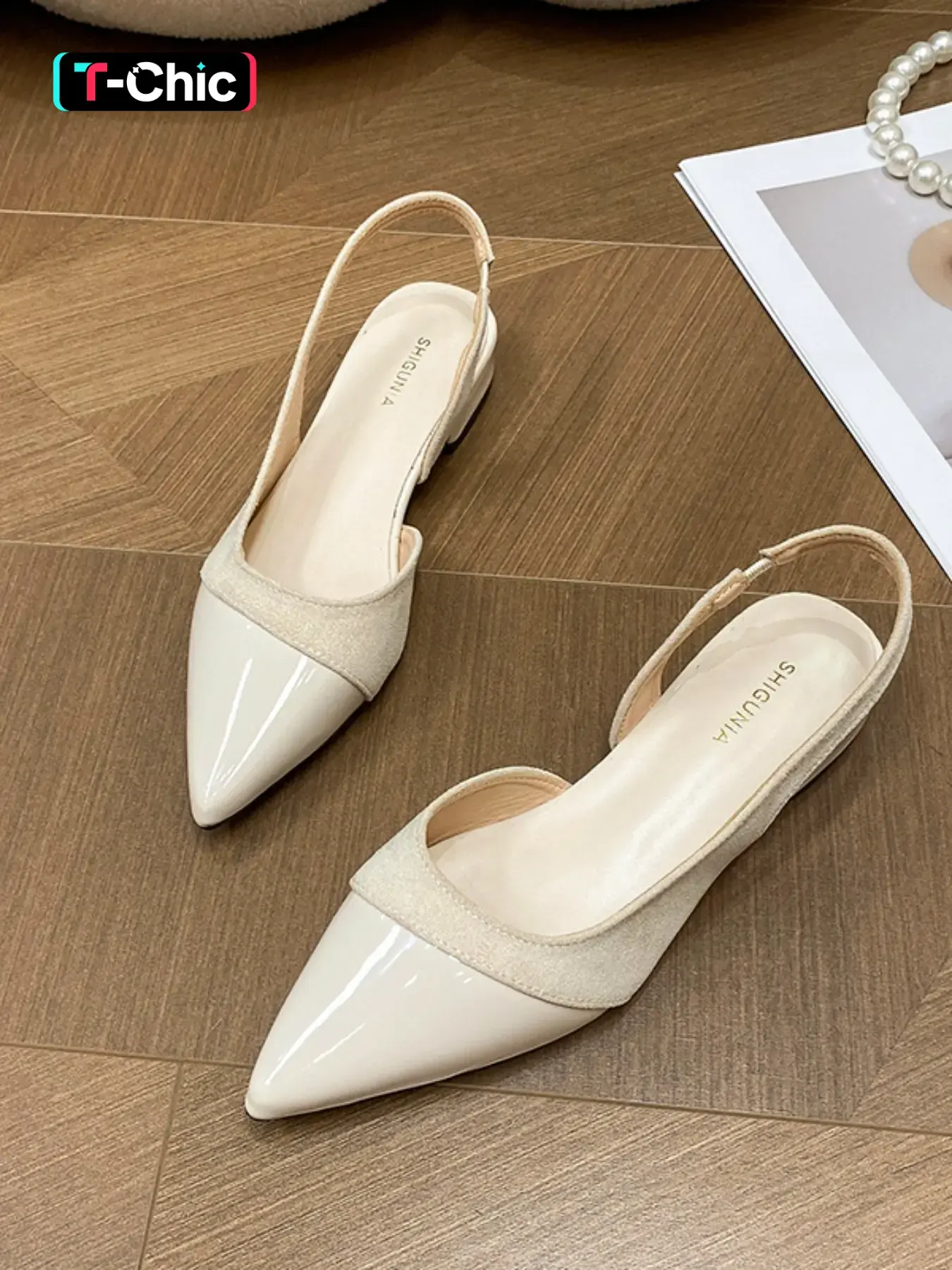 Women's Minimalist Backless Flat Shoes, All-Season Nude Work Shoes, New Pointed Toe Fashion Shoes, Low-Cut Party Commute Single Shoes, Elegant Minimalist Sandals, Casual Fashion Sandals, Fashionable Flat Sandals, Flat Sole Sandals, Plain Sandals