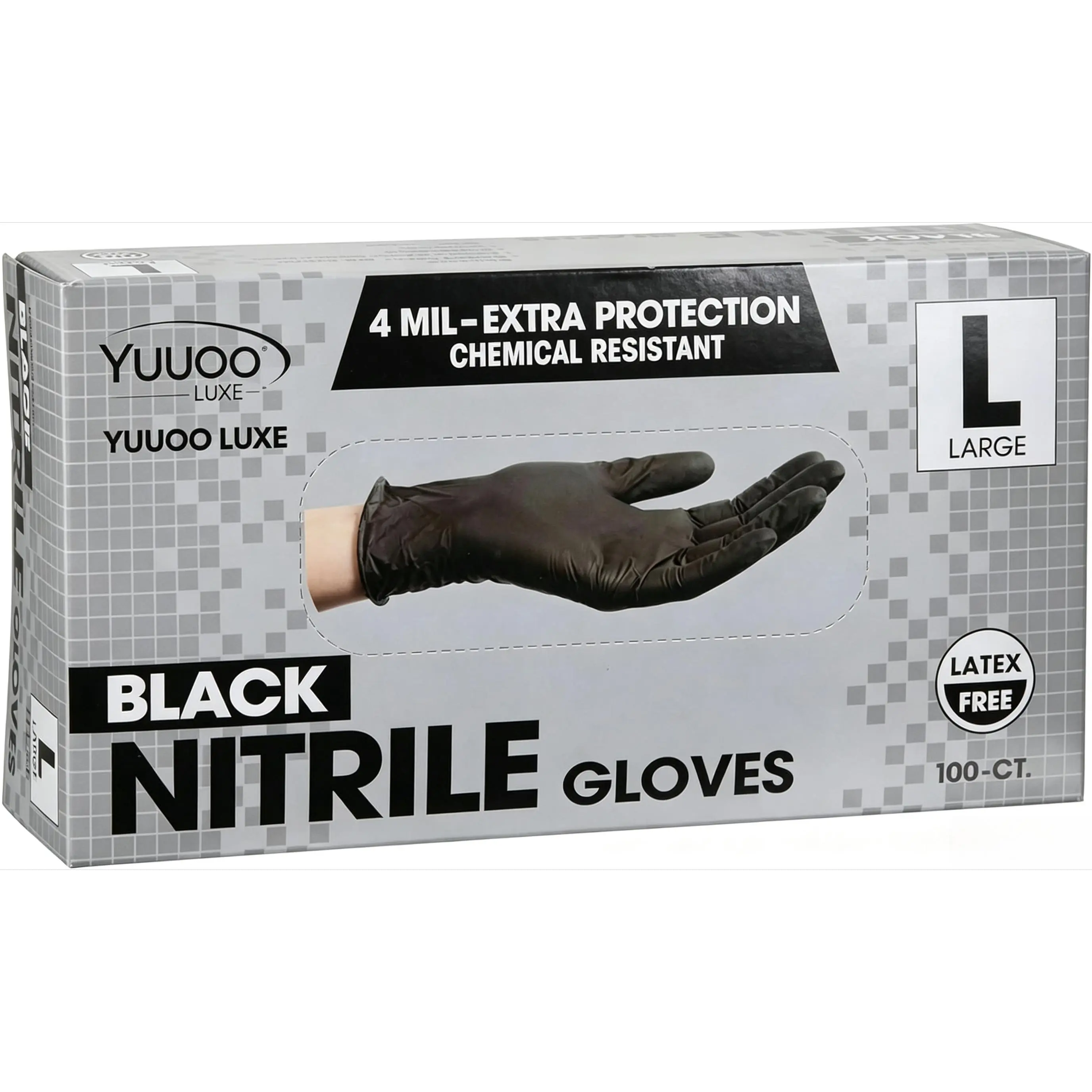 Disposable Nitrile Gloves, 4 Mil, Powder-Free, Latex-Free, Chemical-Resistant, Food-Safe, Non-Sterile Protective Gloves for Home Improvement & Work Safety Equipment Needs campingessentials