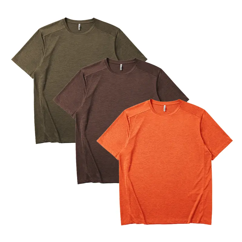 1/3 Pack Lightweight Quick Dry Running Men's T-Shirt, Moisture Wicking Breathable Outdoor Sports Short Sleeve Tee, Gym Fits, Summer Men Clothes