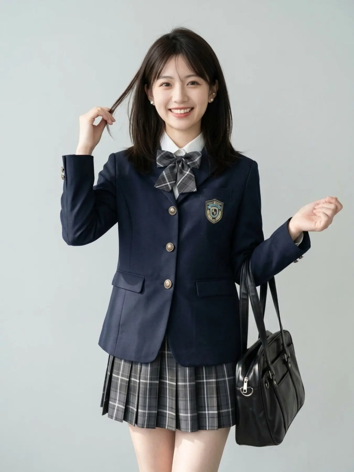 Jk Uniform New Style Blazer Set, Three-Button Jacket and Short Skirt, Pleated School Girl, Spring & Fall Fashion
