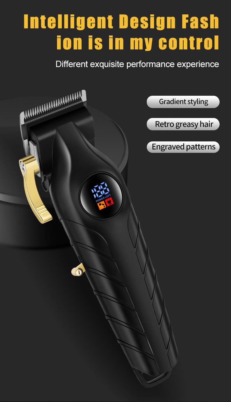 Professional Wireless Hair Clipper Set, Adjustable Accessories, Home Use Salon Quality, Men's Grooming Kit, Ideal Gift for Him