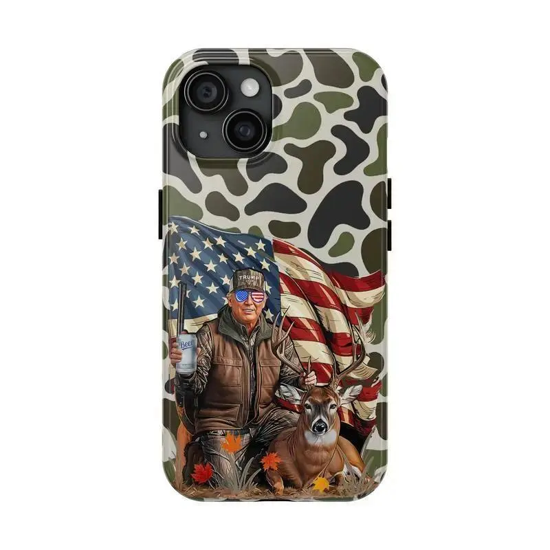 Trump Hunting Deer Power Design Themed Phone Case Premium Matte Texture, Protection, Shockproof, Anti-Drop, Anti-Fingerprint picture