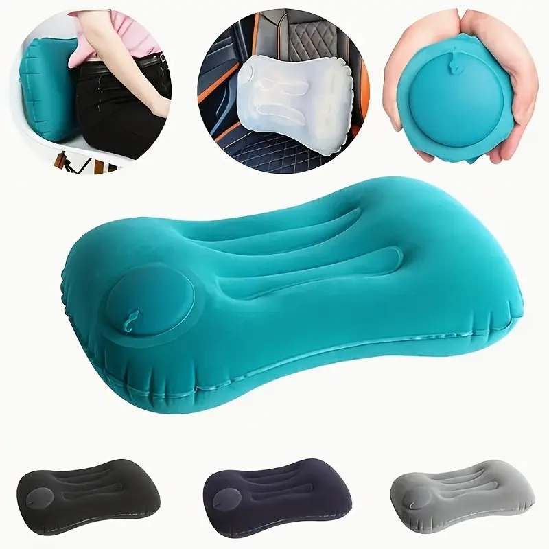 Inflatable U-Shape Neck Pillow, Adjustable Pressure Support, Comfortable Cervical Protection, Ideal for Travel & Home Use