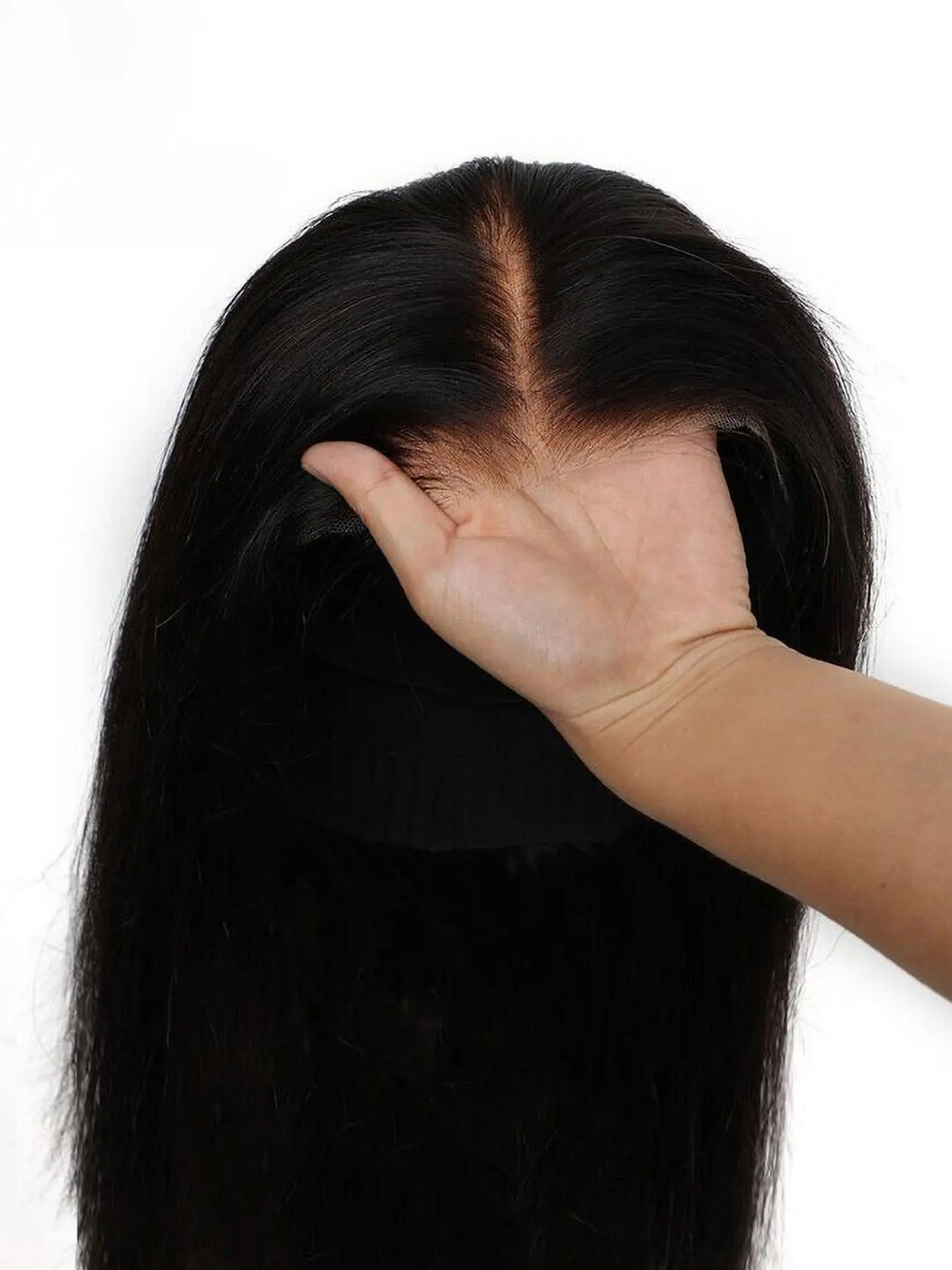 5x5 Glueless Lace Wigs Human Hair, Transparent Lace Wig for Women, 150% Density Brazilian Virgin Hair, Natural Looking Wigs for Daily