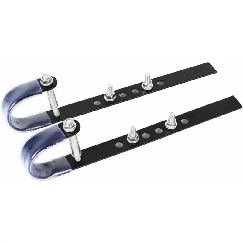 Basket Adjustable Mounting Bracket Hooks Hanger Iron Hardware with Multi Position Height and Angle Settings and Guard Sleeves Suitable for Commuting Shopping Trips Daily Rides