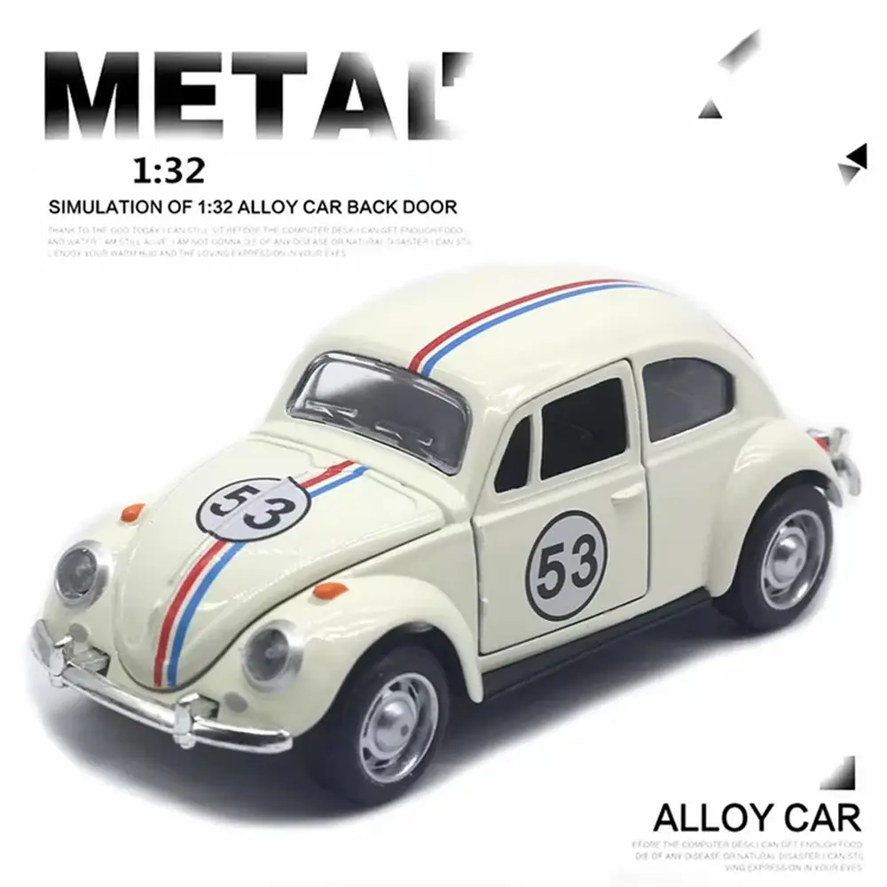 1:32 Scale Vintage Die-cast Racing Car Toy, Metal Alloy Pull-back Vehicle, Collectible Classic Toy Car for Kids 3+