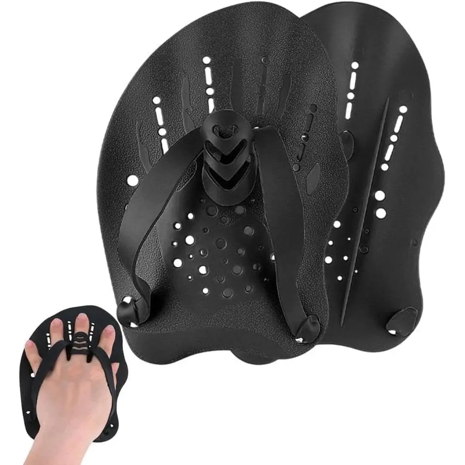 2 count Pro Swimming Hand Paddles -  Strength & Speed,  Design, Adjustable Straps