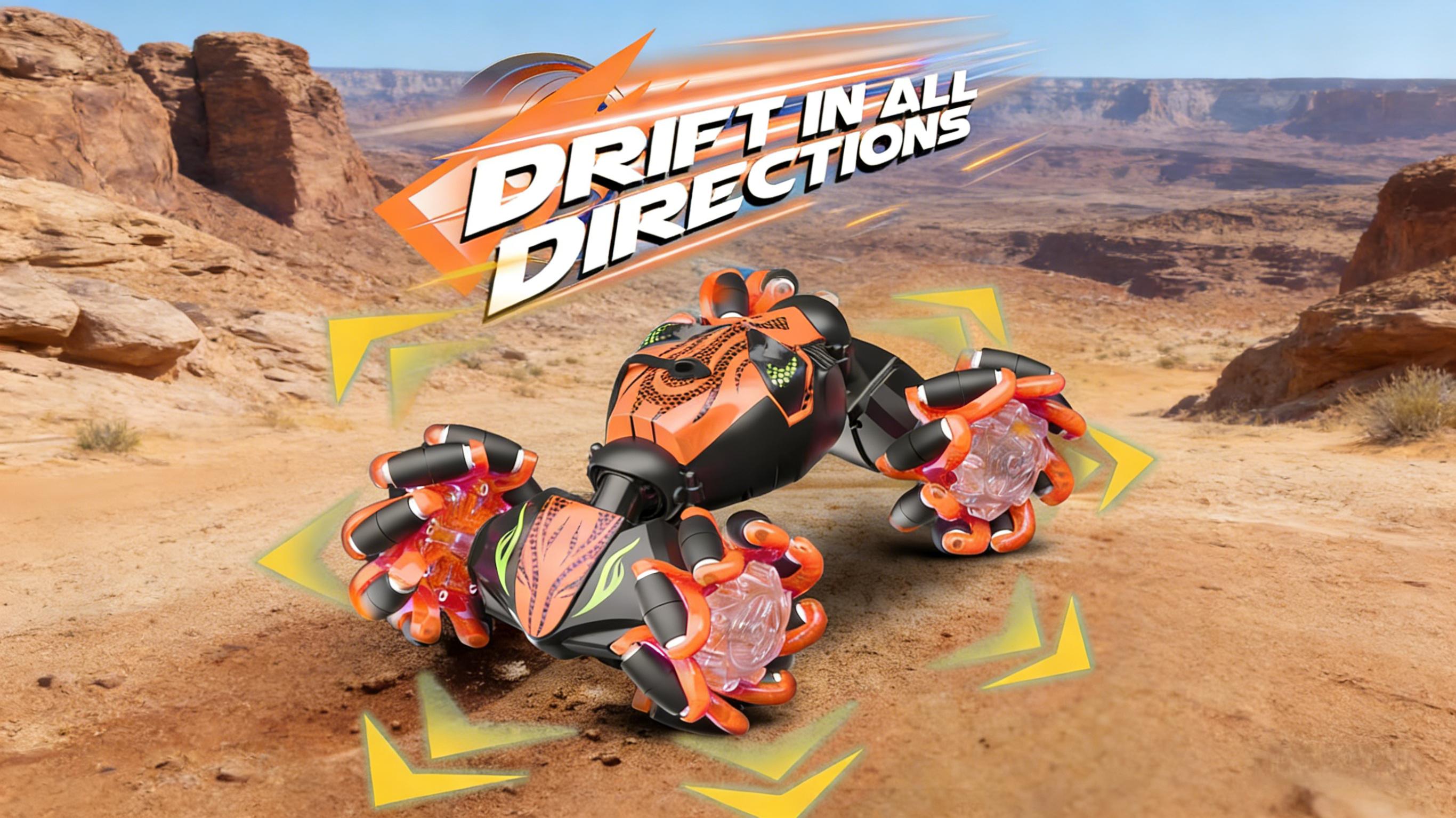 Gesture Sensing RC Stunt Car, Hand Controlled Remote Control Twist Cars with Light & Music, 4WD 360 °   Rotate Transform Drift, Cool Birthday presents and Ideas Gifts for Kids Age 6 7 8 9 10 11 12 YearsOld