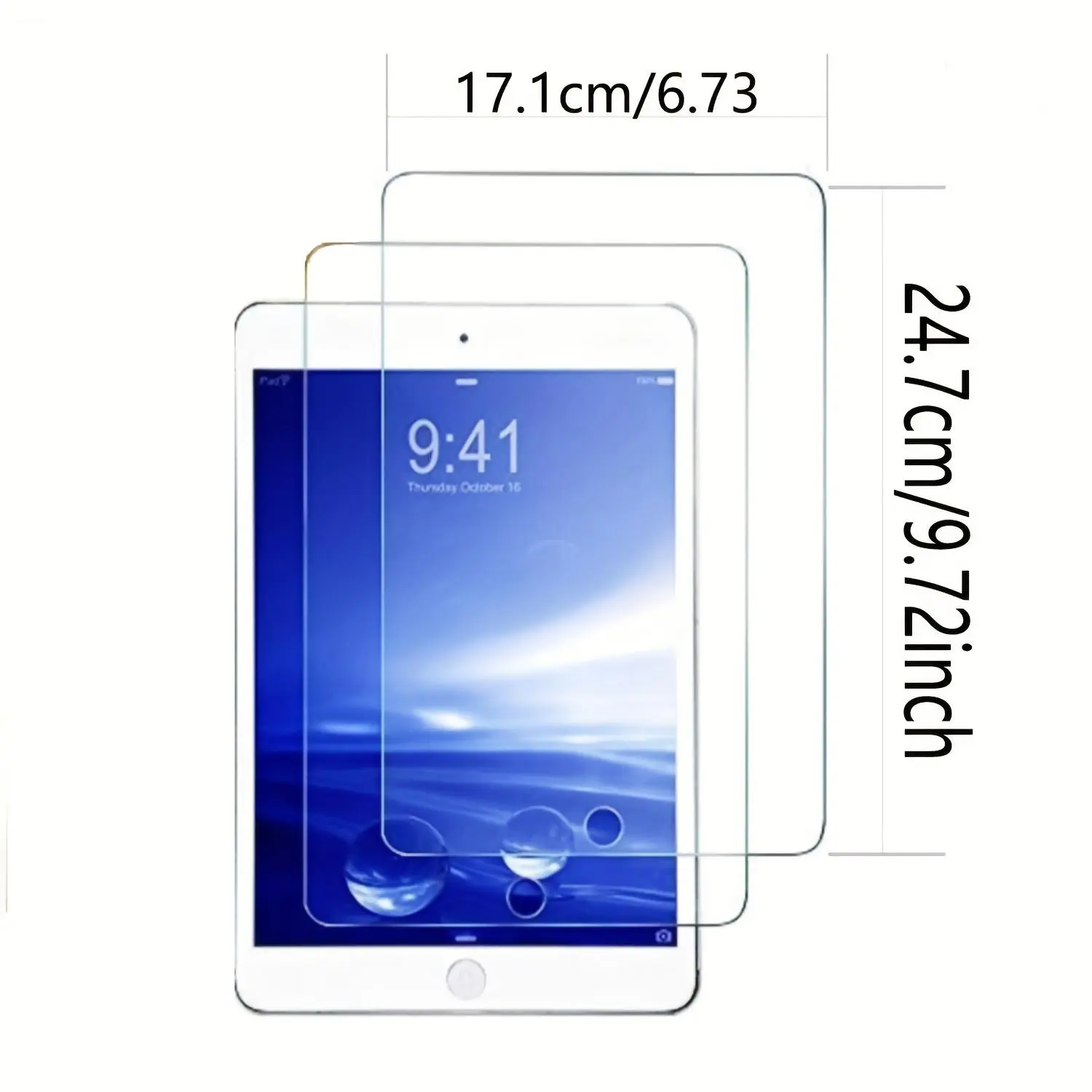2-Pack, Tempered Glass Screen Protector for Ipad Pro 10.5 Inch (2017) And Ipad Air 3Rd Generation A1701 A1709 A2152 A2123 A2153, 9H Hardness, Smooth Surface, Scratch-Resistant And Durable, Shatterproof, Anti-Fingerprint And Anti-Grease