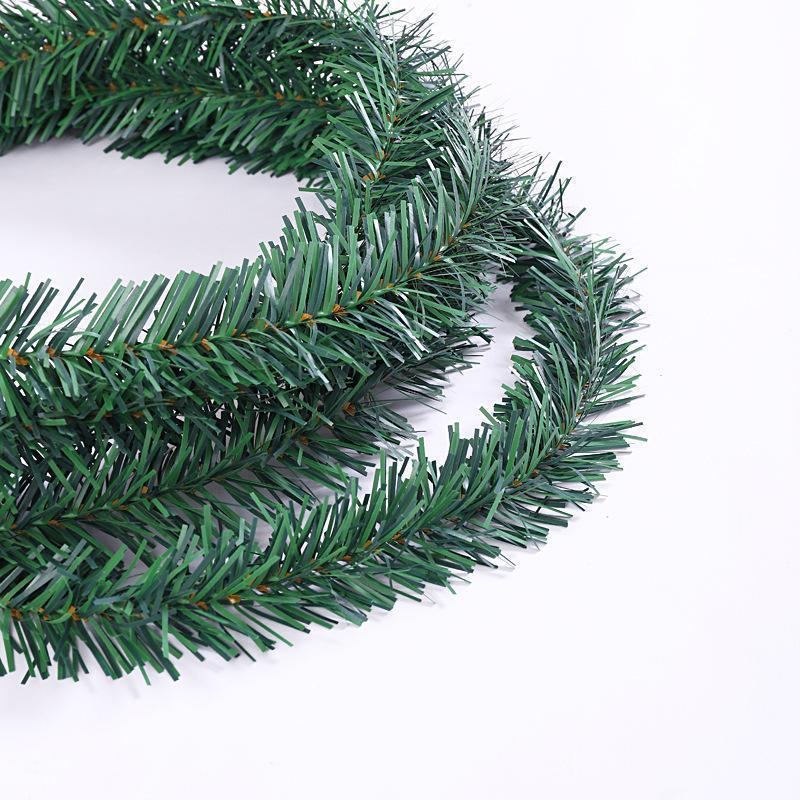 5.5M Green Artificial Plant Garland Christmas Decorations Xmas Tree for Home Decor Garden Outdoor Door New Year Wreath Ornament