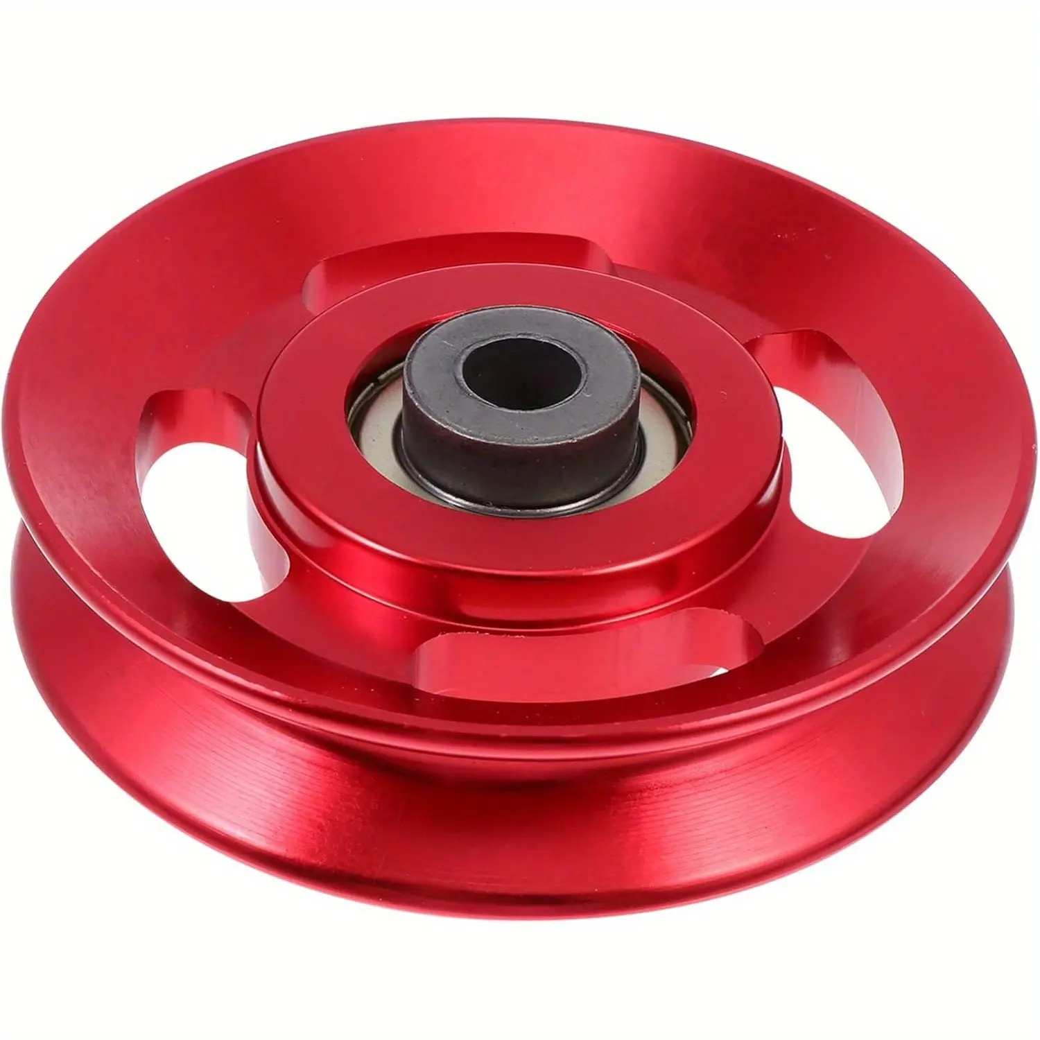 Aluminum Alloy Pulley Wheels, 90mm/3.54 In, Load Pulleys, Cable Pulleys, Gym Bearings, Fitness Tools, Universal Pulleys, Gym Accessories, 1/2/4 Pcs
