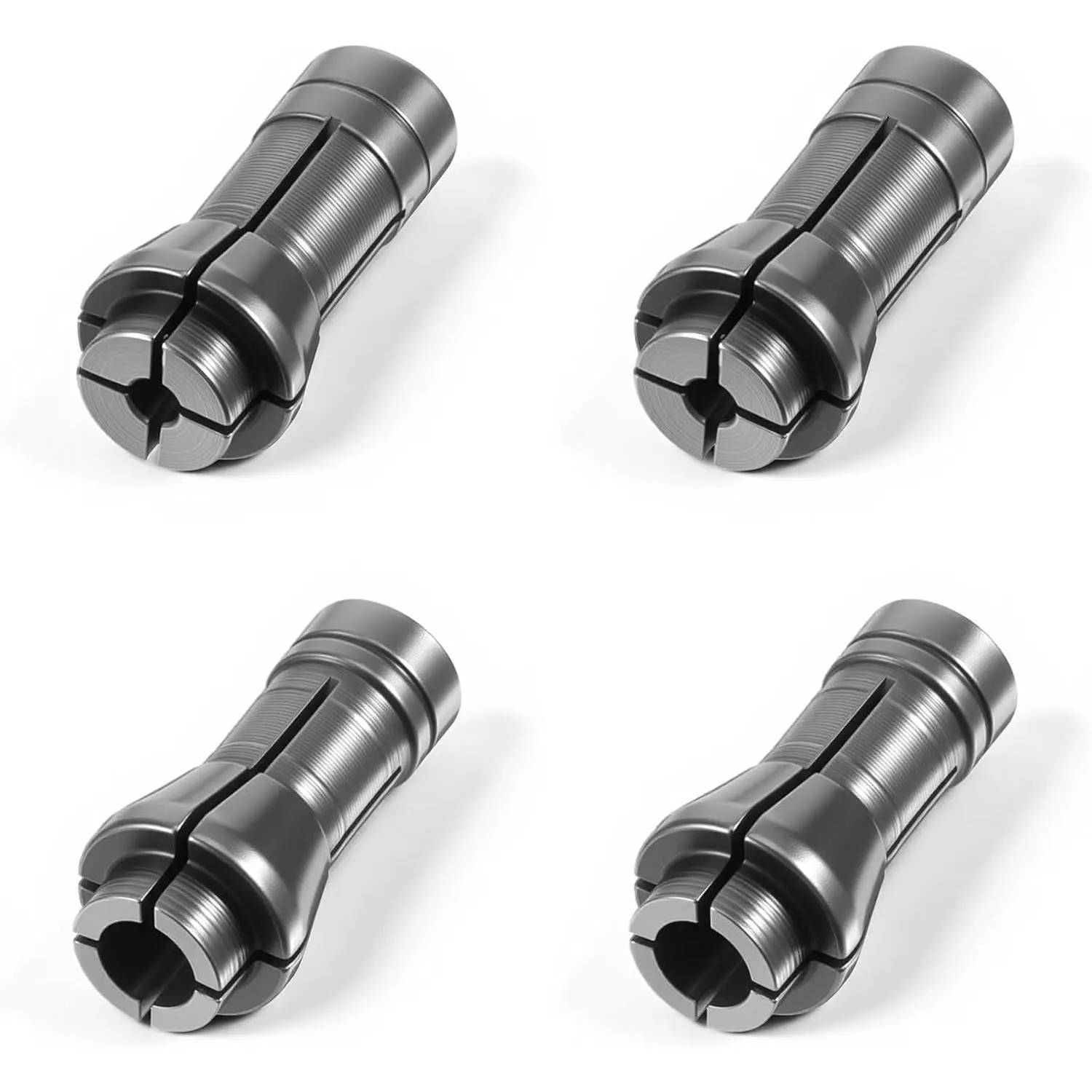 4 PCS Collet Adapters - 1/4"-to-1/8" Precision Fit, 2 Packs 3mm & 2 Packs 6mm, 1.06x0.53 Inches Dimensions, Flexible Use Die Grinding Attachments for DIY Projects