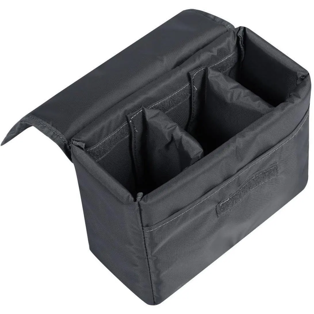 High-Density Nylon Camera Insert Bag - Medium/Large, Shockproof, Raindrop-Proof, Foldable, Detachable, Portable, Backpack-Compatible Case for DSLR/SLR Cameras, Lenses, Model 1 Accessories, Dslr Cameras