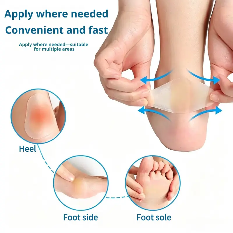 22 PCS Hydrocolloid Heel Anti-Wear Stickers, Waterproof Foot Anti-Blister Cushion Pads, High Heel Shoe Inserts, Comfort Foot Care Stickers for Men & Women, Multi Pack