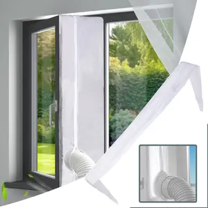4m Air Conditioning Sealing Cloth, Portable Zipper Style Closure, Universal Window Sealant, Suitable for Mobile Ac Devices, Dryer Window Kits