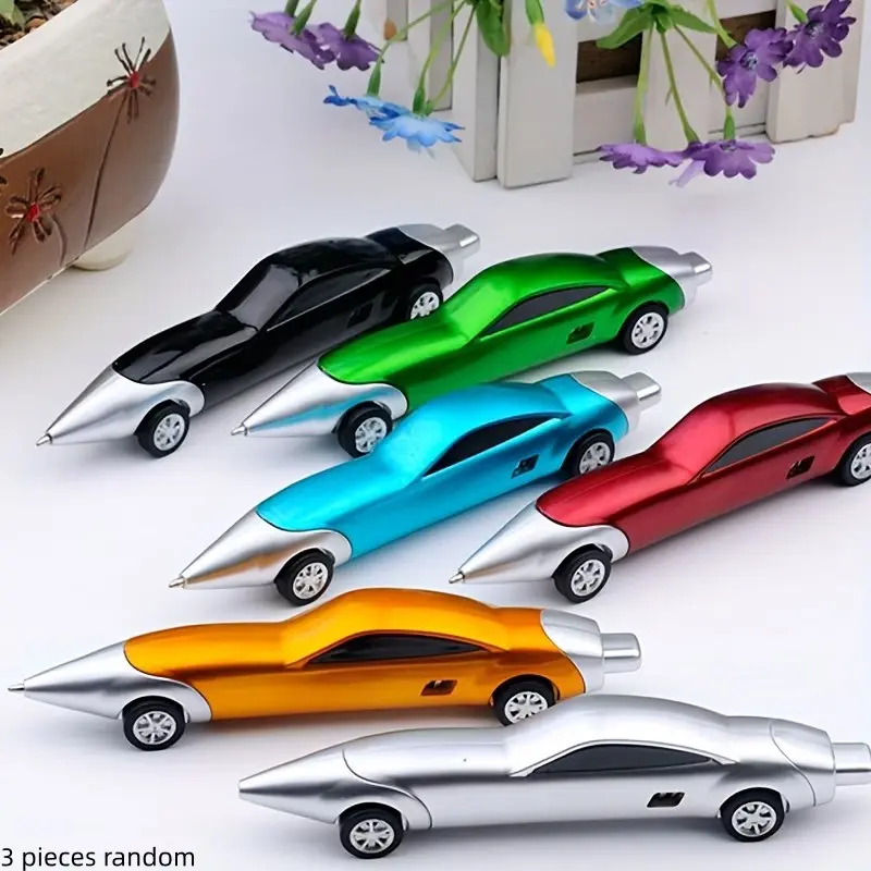🚗 These Cool Car Pens Actually ROLL! Perfect School Supplies for Kids & Students. (Random Colors Sent)