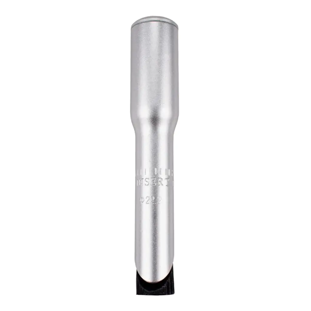 Bicycle Stem Adapter Riser, Threadless Stem Converter, 22.2-25.4mm, Size Compatibility, Silver Color, 22.2mm, Bike Accessories, Easy Installation
