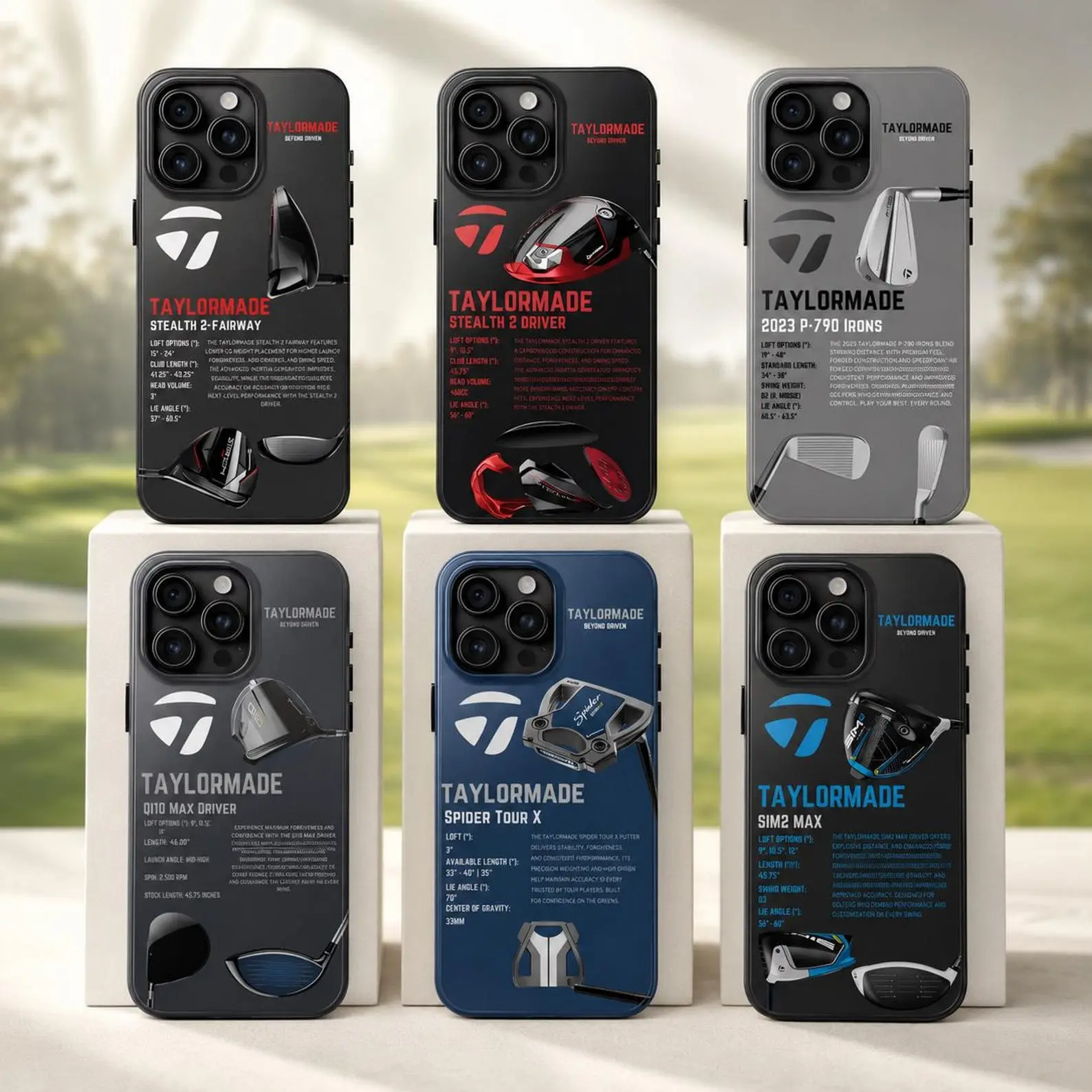 TaylorMade Golf Phone Case for iPhone Samsung, Stealth 2 P790 SIM2 Max Suitable for iPhone 17-11 Pro Max/Plus and  Samsung Galaxy S23-25