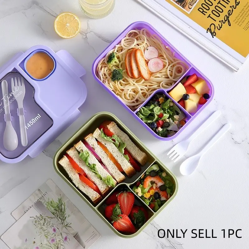 Customizable Fantasy Art Lunch Box, Leak-Proof Divided Food Container, Large Capacity PP Meal Prep, Ideal for Students, Office, Outdoor Use