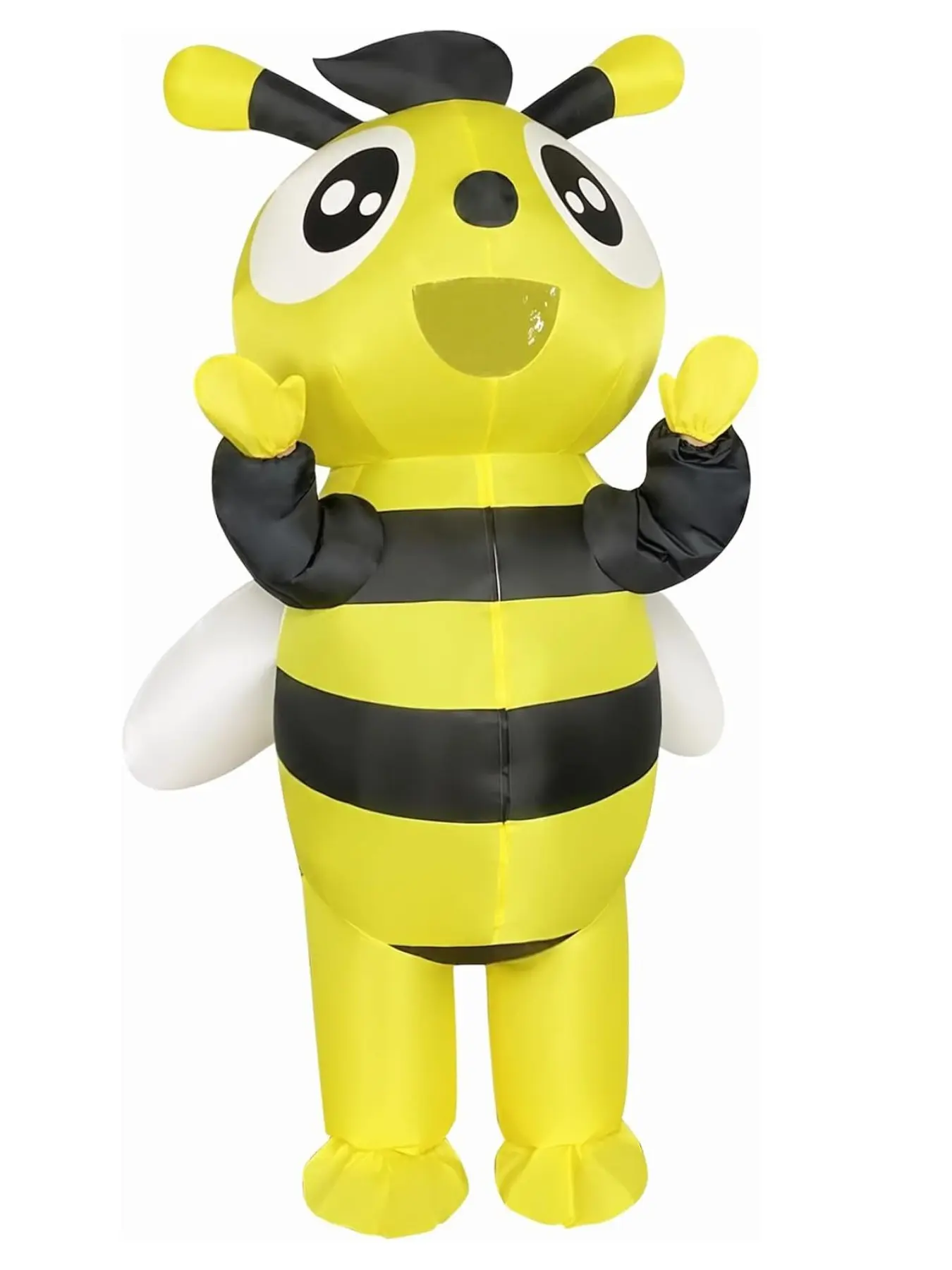 Inflatable Bumble Bee Costume for Adults, Full Body Blow Up Bee Costume for Men and Women, Fun Halloween Cosplay Party