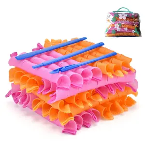 40 Pcs 22 Inch Heatless Spiral Hair Curlers, No Heat Magic Hair Rollers for Long Hair, Overnight Heatless Curls for Women & Kids